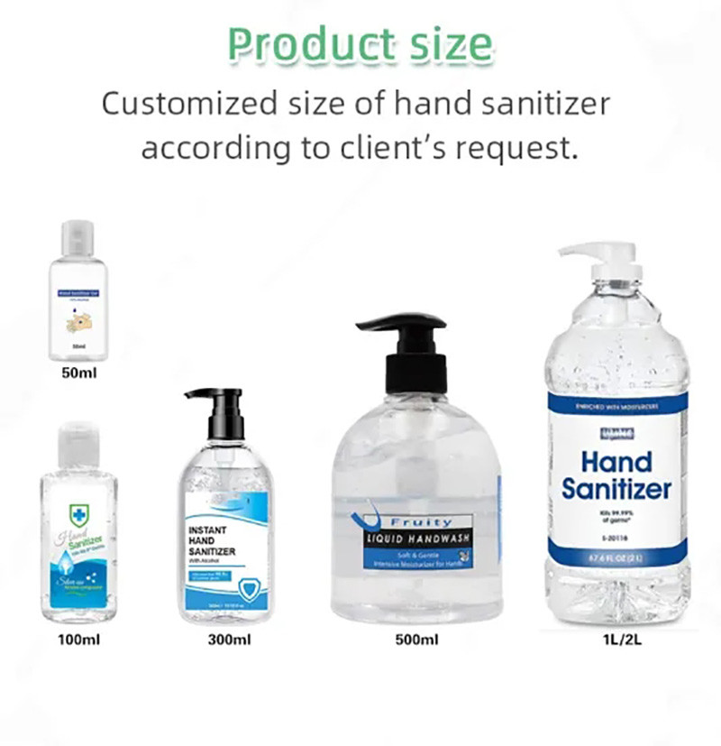 Glycerine Antiviral Hand Sanitizer Portable Waterless Instant Alcohol Hand Sanitizer