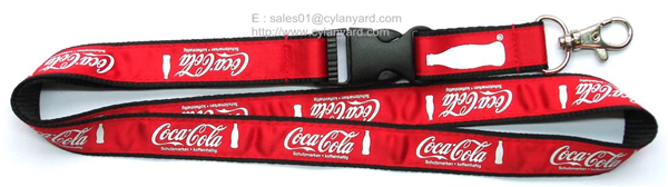 Polyester printed satin ribbon neck strap lanyards