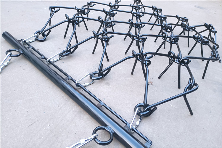 Mounted Chain Grass Harrows 12' - 3 Way Folding Trailed Harrow -Double Length