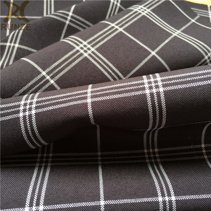 Plain Style Sustainable 300D Polyester Cationic Mixture Woven Fabric For Blazer Outer