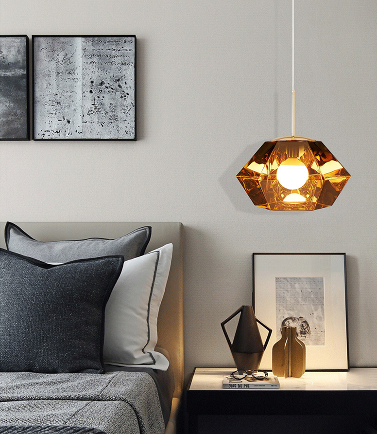 Modern Pendant Lights Designer Glass Hanging Lamp For Dining Room Bedroom glass shade lamps(WH-GP-165)