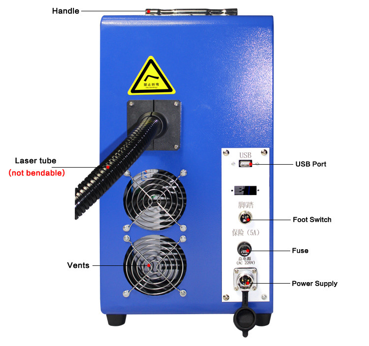 20W fiber laser engraving marking machine for metal and plastic