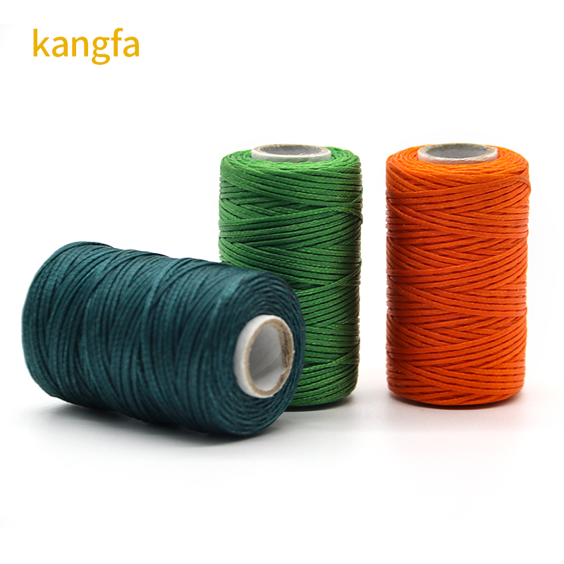 MERCERIZED 100% Polyester Flat Leather Waxed Thread 150d/16 Wax Thread for Sewing Leather