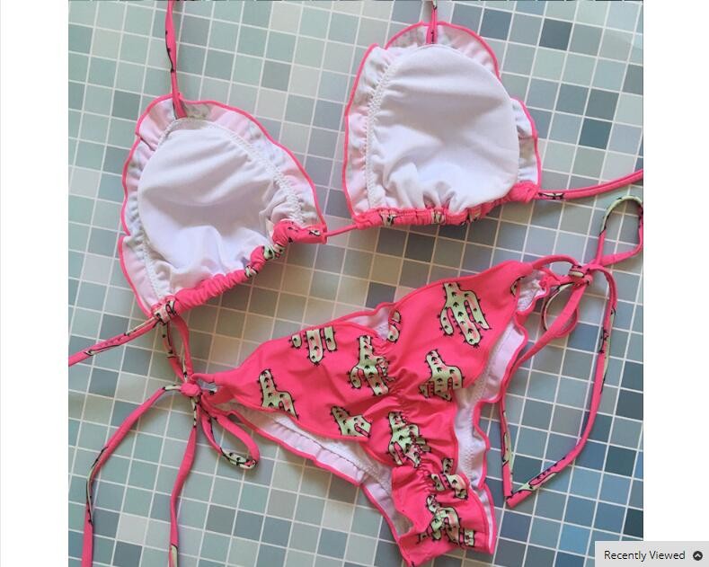 Ciktidin Floral print 2018 swimwear women swimsuit beach bathing suit