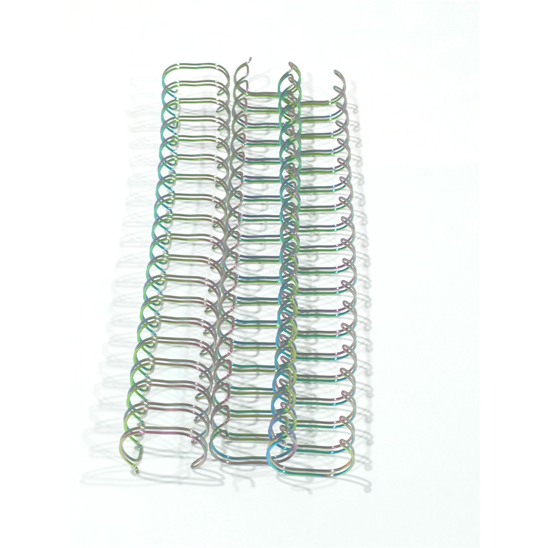 Rainbow Double Metal Spiral Binding Wire With Electroplating