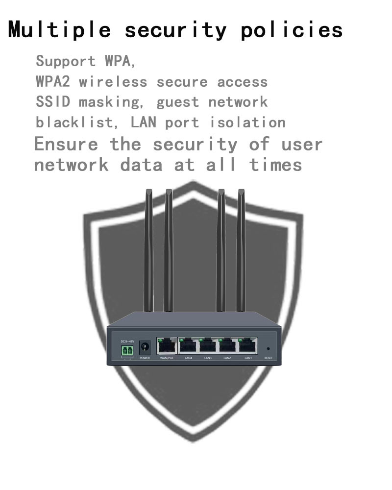 DC 9-48V Supply 4g Lte Router 300Mbps 4g Wifi Router With RS232 / RS485 Serial Port