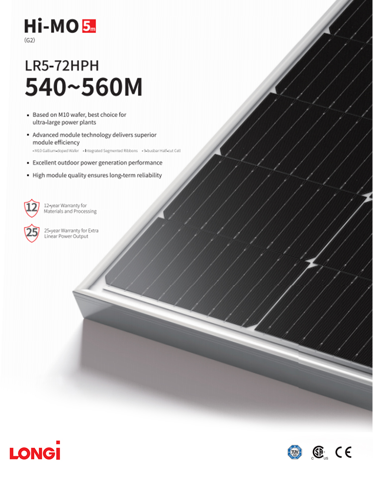 First Year Power Degradation 2% 550W A Grade Half Cut Solar Panel for Rotterdam Homes