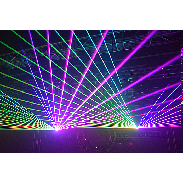 6000mW 6W RGB ILDA DMX Animation Disco Stage Laser Light Projector