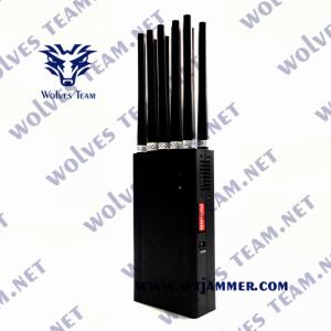 Buy cheap 10 Bands GSM Handheld Signal Jammer Up To 20M For Cell Phone product