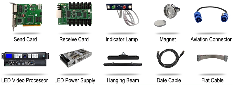 HD P3 Indoor Full Color Led Display Customized Flexible Over 1300 Cd Brightness