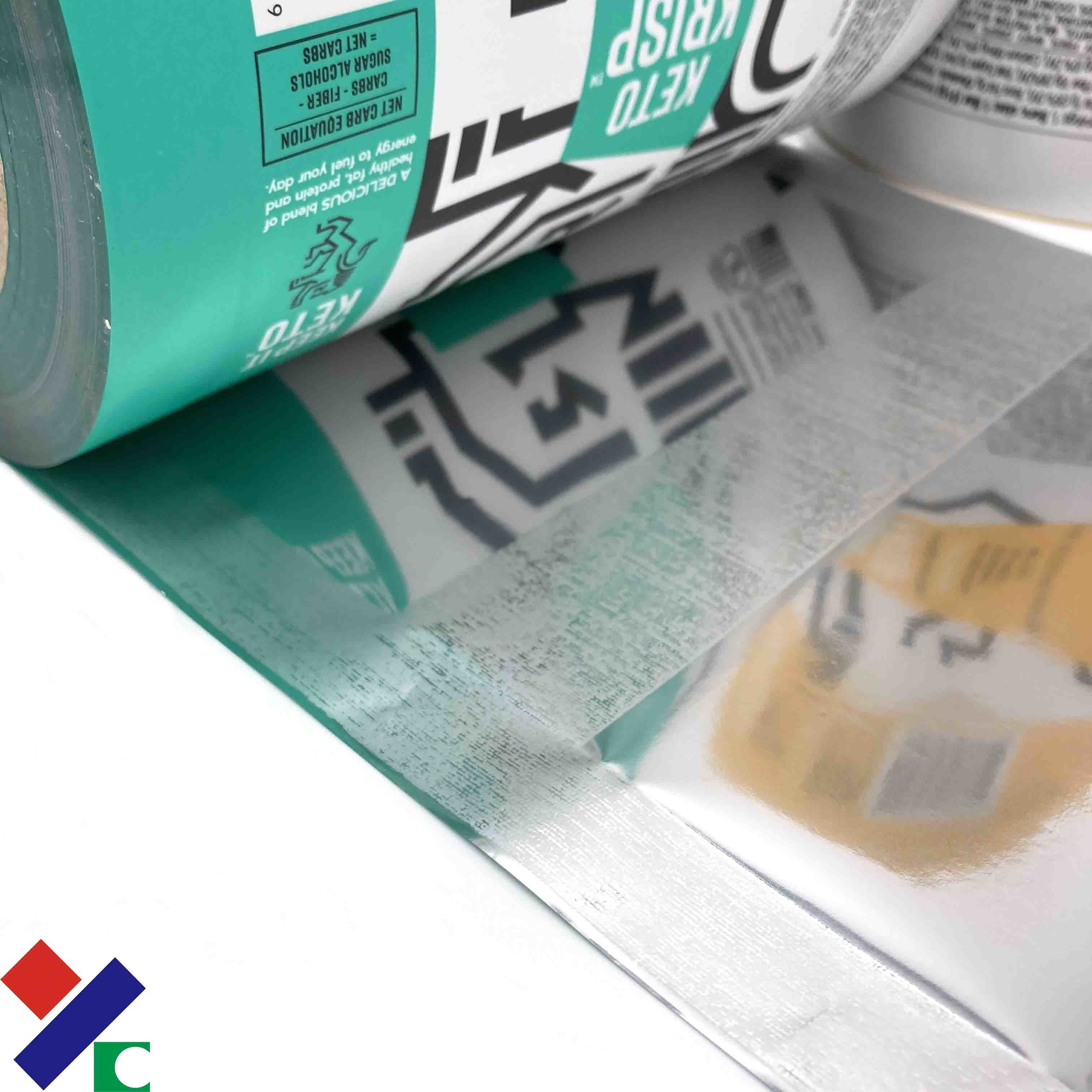 YC 50 micron Custom Printed Plastic Bags / Cold Seal Plastic Packaging Film With Glue