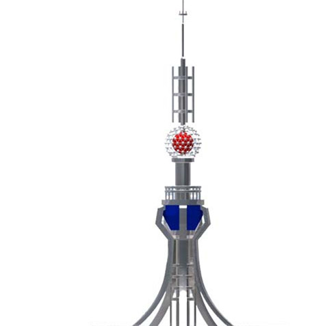 ISO9001 Ornamental Stainless Steel Lightning Rod For Protection