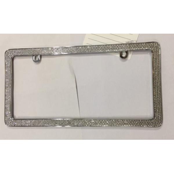 YK-LPF800D1 USA License Plate Frame Bling Design Metal Zinc Alloy Chrome Car License Plate Frame Diamond personnalized