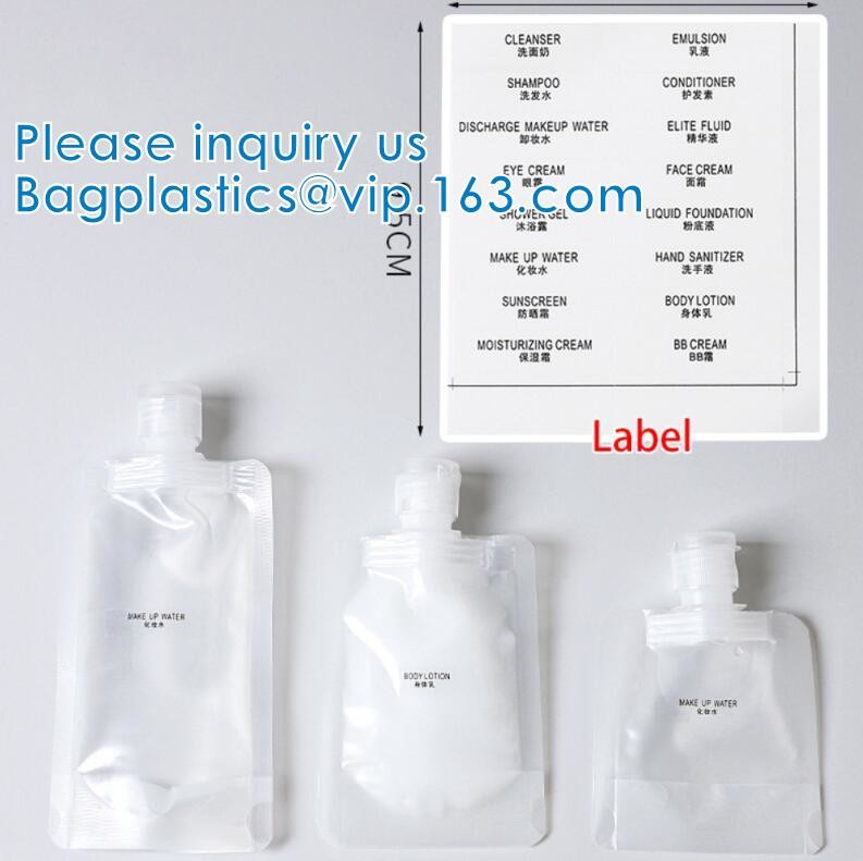 Liquid sub Bagging, Sanitizer Lotion, Fluid Bottles, Travel Bag, TSA approved Container Bag, Squeeze Pouch