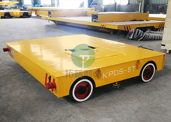 20t Load Capacity Metal Factory Motorized Trackless Transport Car For Mold Handling