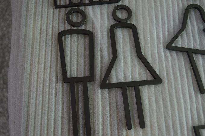Stainless Steel Event Directional Signage 200*50mm For Wayfinding
