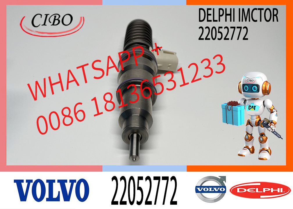Diesel Engine Fuel Injector BEBE5L08101 BEBE5L08001 22717955 VOE22717955 22052772 For Vol vo MD16 Euro 6