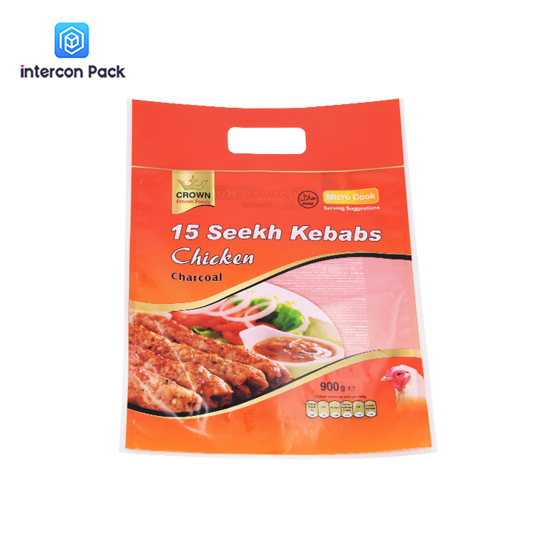 Independently Designed Handle Open Window Lamb Chop Bag Heat Seal Plastic Bags Factory Direct Recyclable Packaging Bag