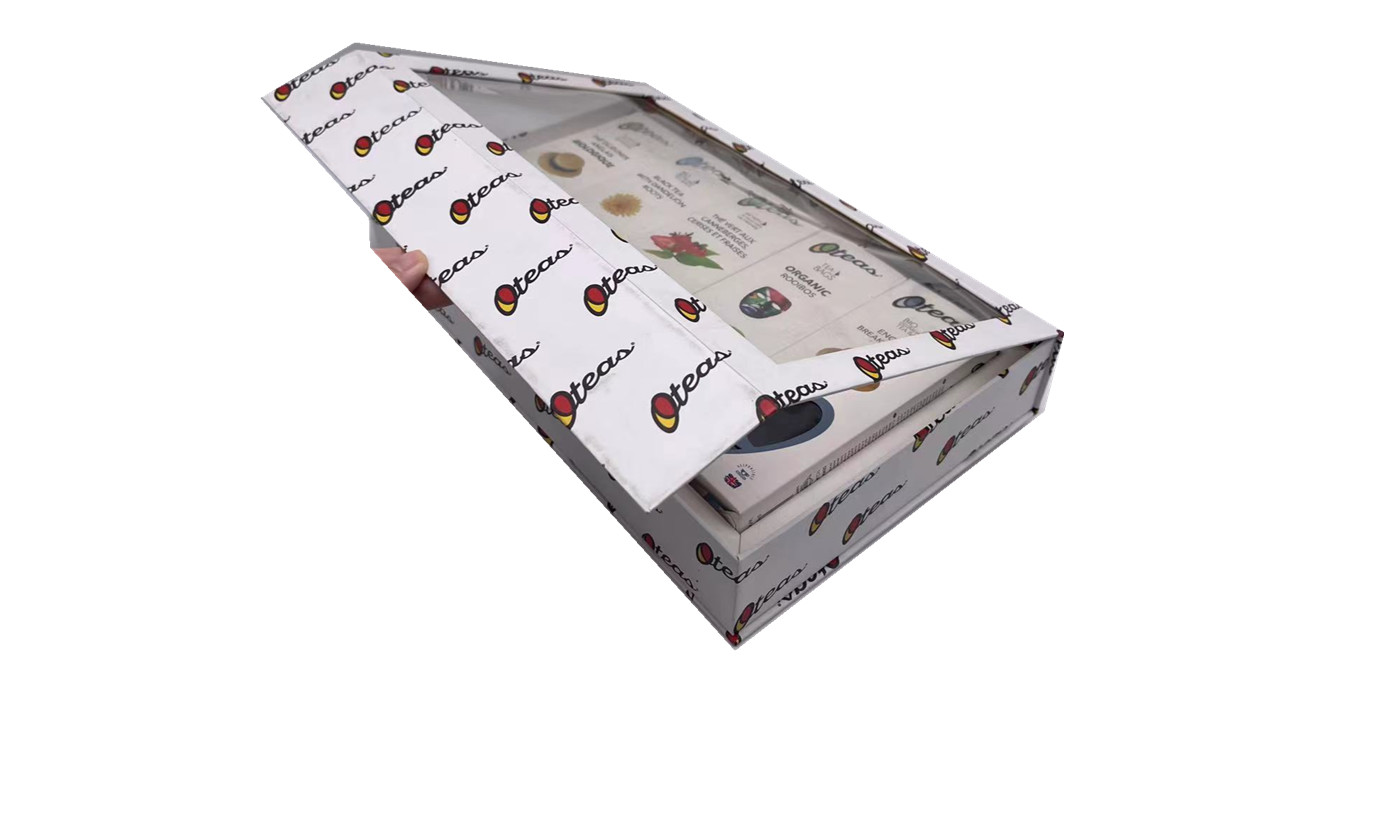 Custom Size And Printing Cardboard Tea Packaging With Magnet Box