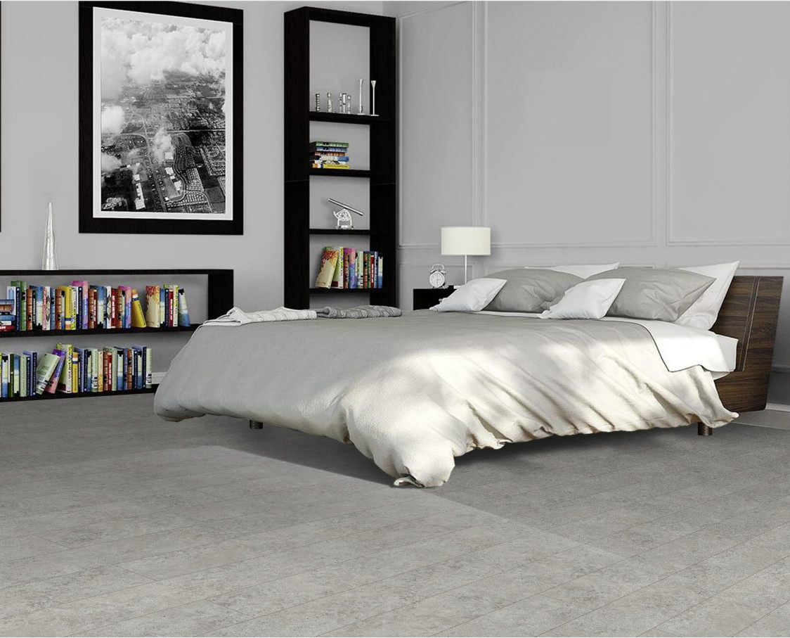 1220x183mm 4mm Cement Vinyl Flooring High Abrasion GKBM DP-S82233