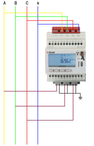 Acrel ADW300 wireless home energy remote wireless monitoring system NB-IoT wifi energy meter
