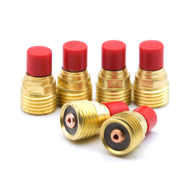 WP9 20 Welding Gun Parts , Copper Small Gas Lens 25gram Weight 85159000