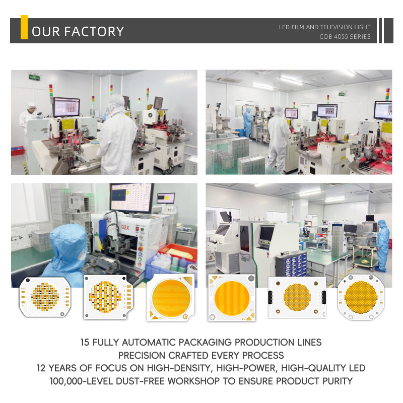 High Power Led Chip 4055 Led 100w Chip Dual CCT 200W+200W Bi Color 2700k 6500k Led Cob 45v for Photography Video Light