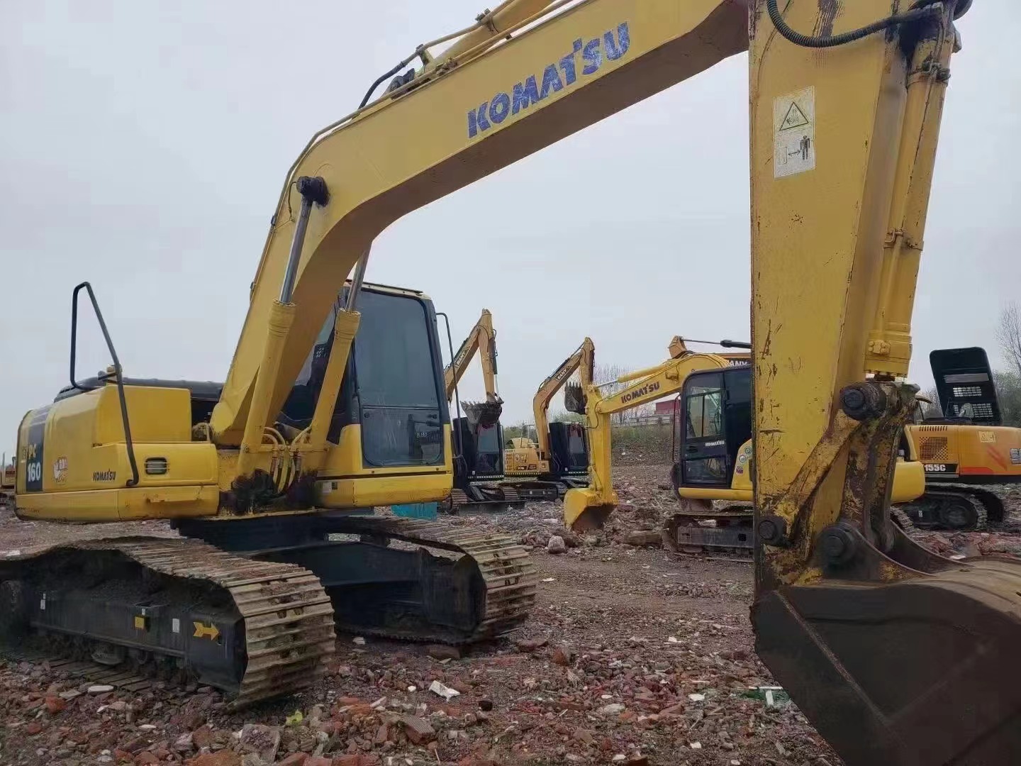 Second Hand PC 160 Excavator From Japan Original Hydraulic Valve Working Hours 0-2000