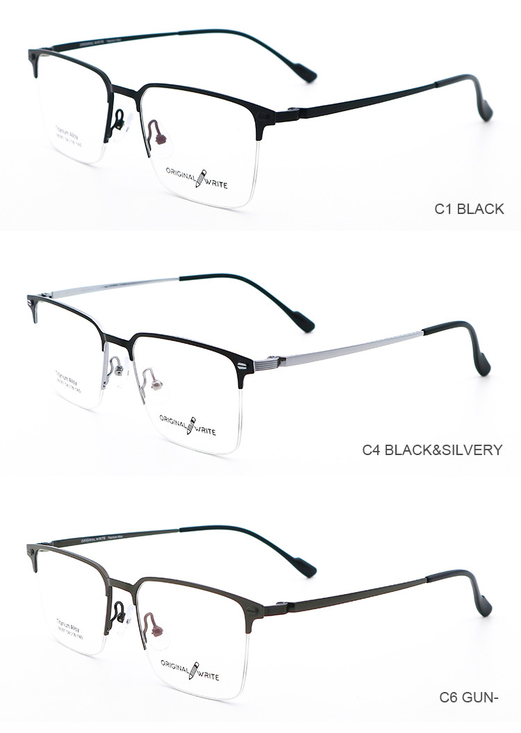 IP Plating Fashionable Full-rim Β Titanium Glasses Frame 66361