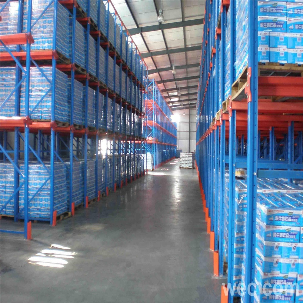 Heavy Duty Push Back Shelf Racking Drive In Pallet Roller Rack System For Warehouse