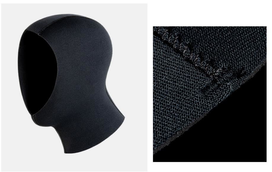 Nonslip Durable Neoprene Diving Hood , Ultra Elastic Scuba Head Cover