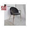 Buy cheap Nail Head Design Black Velvet Fabric Dining Chair 44cm*50cm*84cm from wholesalers