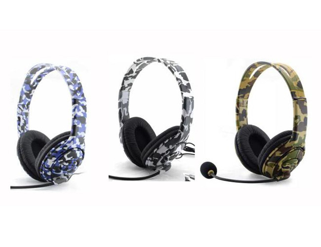 Portable Stereo Wired Computer Gaming Headphones Noise Reduction Soft PU Material