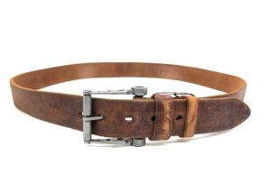 China Custom Full Grain Western Leather Belt For Male 100-140cm Length Soft on sale