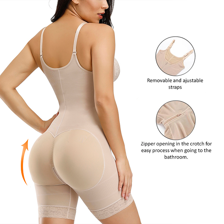 HEXIN 2021 Breathable Bodysuit Shapewear Butt-Lifter Waist-Trainer and Tummy Control
