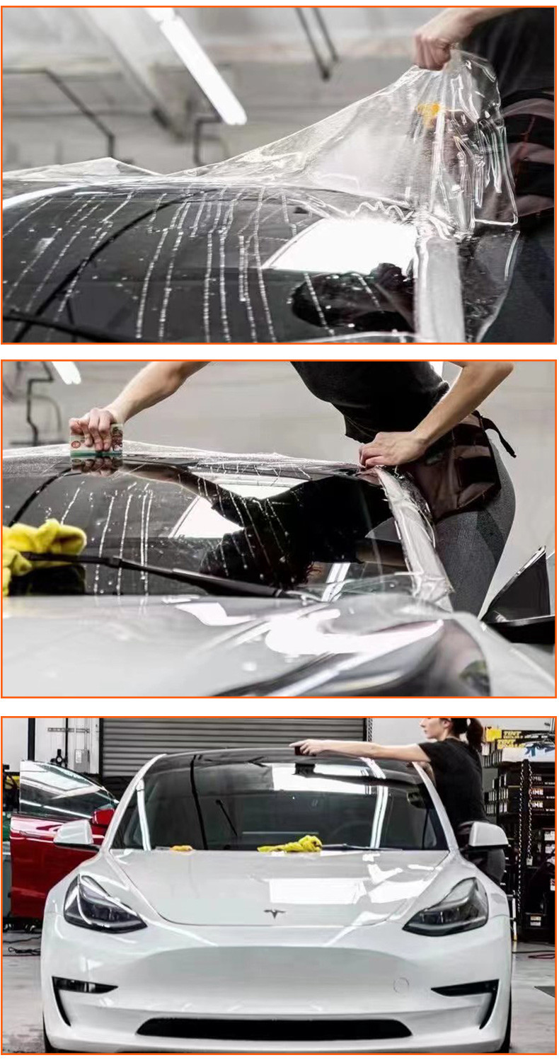 1.52*15m Waterproof Explosion Proof Windshield Rainproof Glass Film TPU Window Rainproof Film Protection Film
