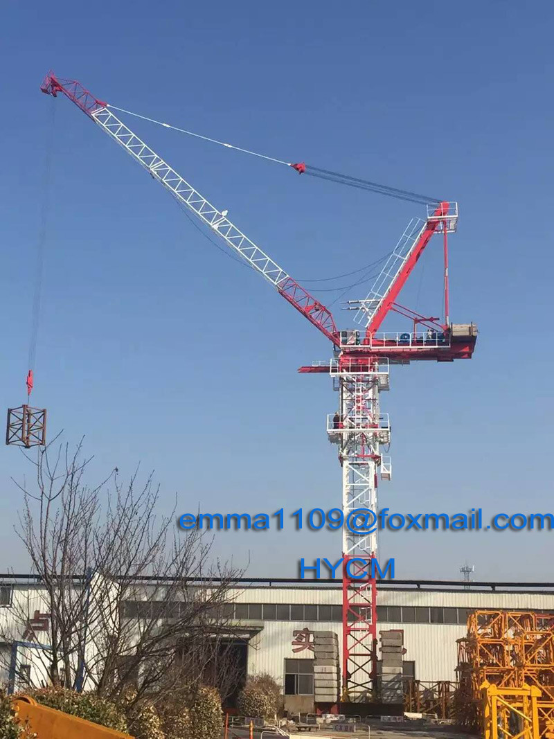 QTD125 Luffing Tower Crane 10t Load Capacity For High Buildings Construction