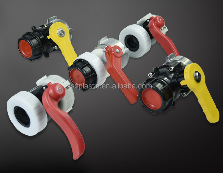 OEM PE Plastics IBC Tank Ball Valve Structure 75mm DN50