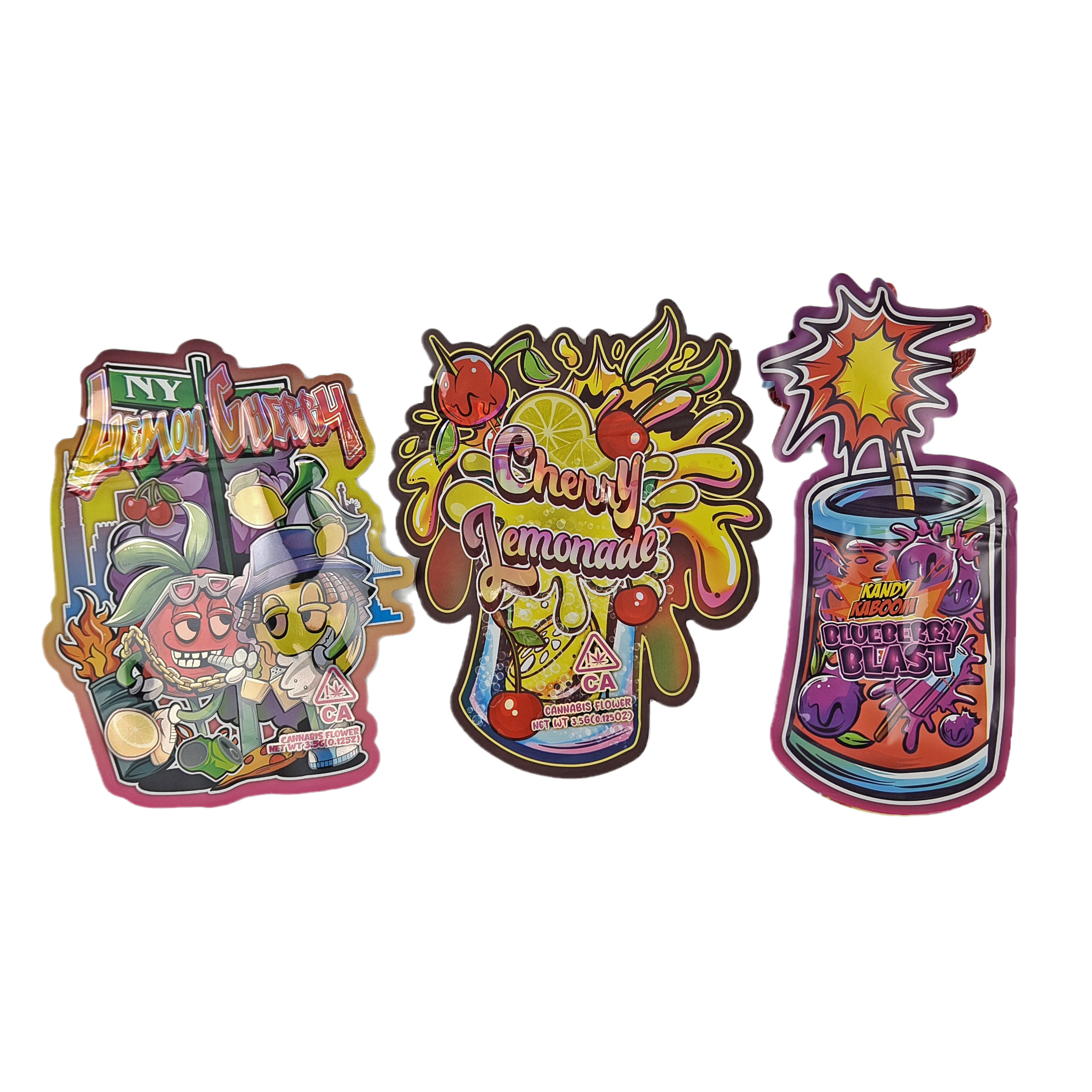 Minfly Digital Printing Custom Aluminum Foil Resealable Stand Up Smell Proof Zipper Mylar Packaging Pouch Bags For Food