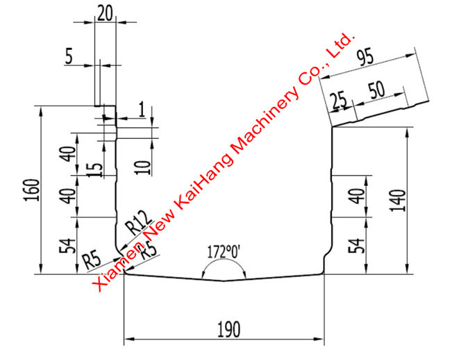 Heavy Gauge Seamless Rain Gutter Machine For 0.4-0.6mm Thickness Galvanized Sheets