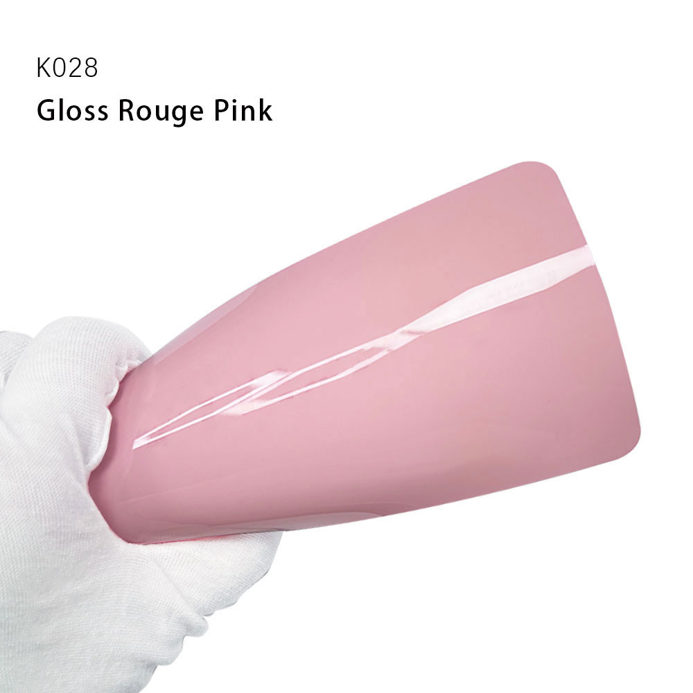 K028 Gloss Rouge Pink TPU Color Car Paint Protection Film Car Wrap Sticker