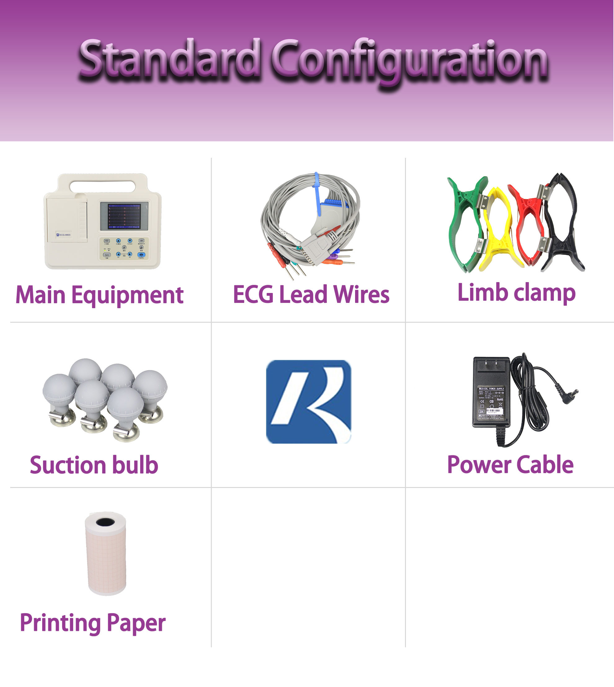 3.5 Inch Medical ECG Machine