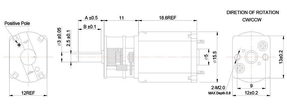KG-13F030 3-36V Dc Gear Motor No-Load Speed 2000-30000rpm No-Load Torque 1-1500g.Cm Used Chiefly In Smart Robot