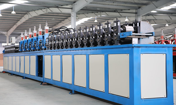 Galvanized Steel Tee Grid Roll Forming Equipment PLC T Grid Bar Product Line High Speed