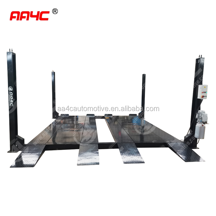 AA4C 4 Cars Parking Lift 4 Post Vehicle Lift Auto Storage System Auto Parking System