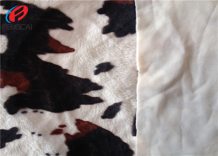 Animal Printed Soft Hand Feel Polyester Velvet Fabric For Home Textile