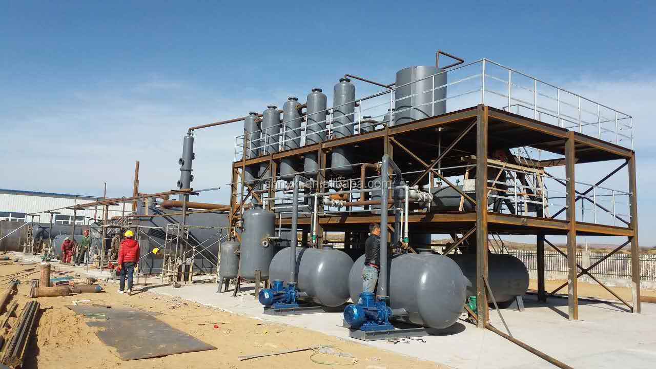 30000 kg Continuous Production Diesel Machine Oil Recycle Refinery for Energy Mining