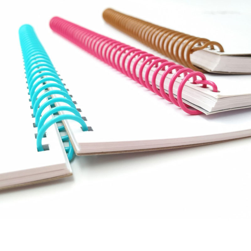 Document Binding Colorful PVC Spiral Ring 3/4'' 7/8''