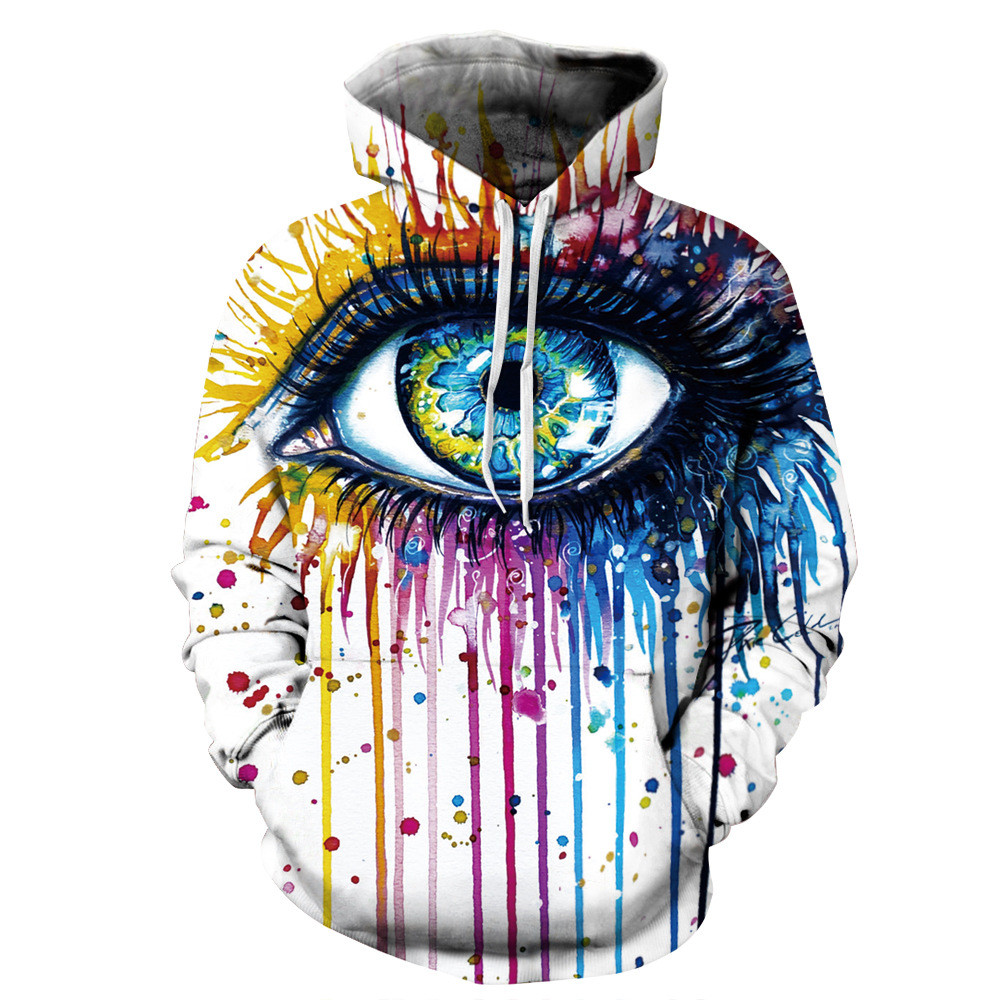 Unisex Pullover 3d Polyester Sublimation Hoodies Skull Hoodies For Men Breathable