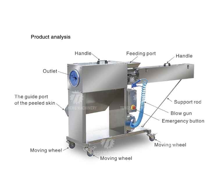 110KG Carrot peeler central kitchen distribution processing high yield radish peeler
